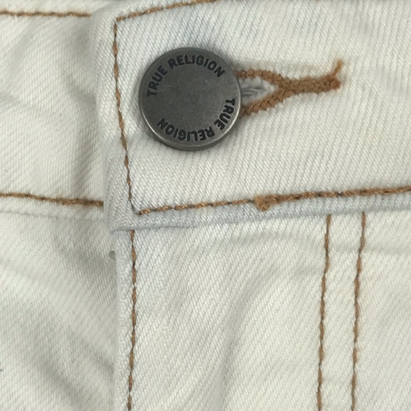 TRUE RELIGION Caia Fray Hem Skinny Shorts - Picture 3 of 6